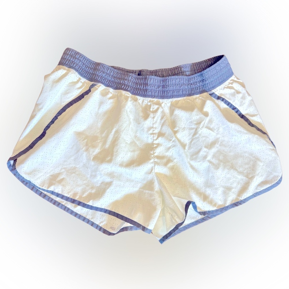 Champion Women's White and Gray Athletic Shorts‎ Size XL